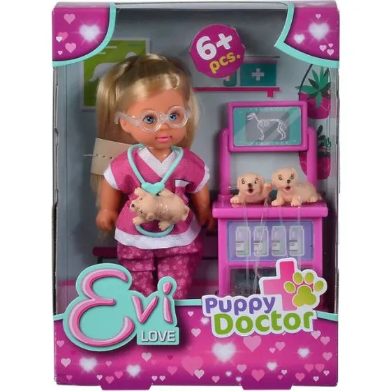 Simba Evi LOVE Dyrlæge med Hvalpe, 3+ år