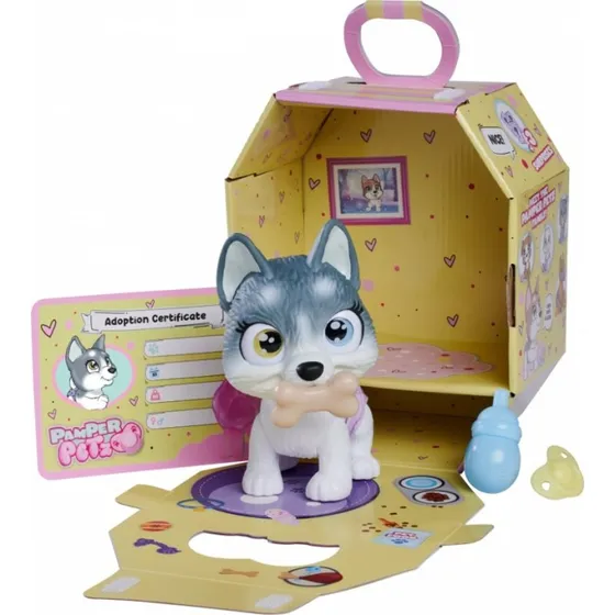 Simba Pamper Petz Husky - Sød dyrebaby med farveændring