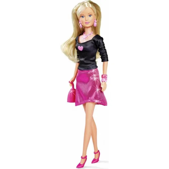 Simba Steffi LOVE Skinnende Dukke med Halskæde, 29 cm