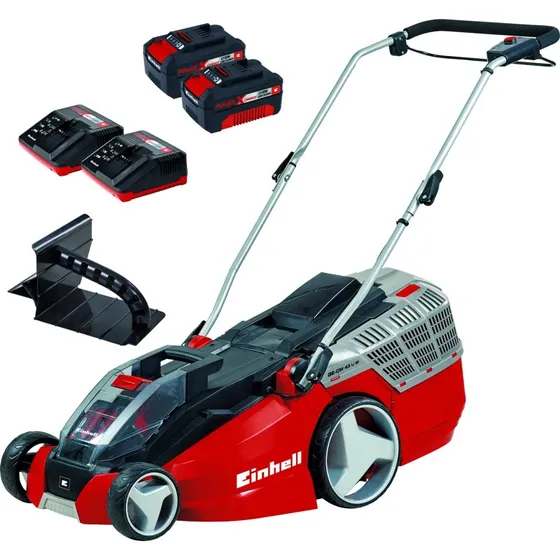 Einhell GE-CM 43 M Akkuplæneklipper 43 cm med 2×18V/4,0Ah batterier