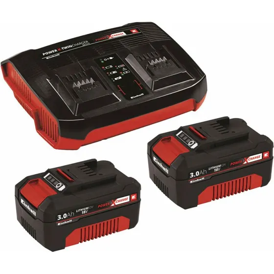 Einhell Power-X-Change Batteri+Lader Starterkit 3A (2x18V)