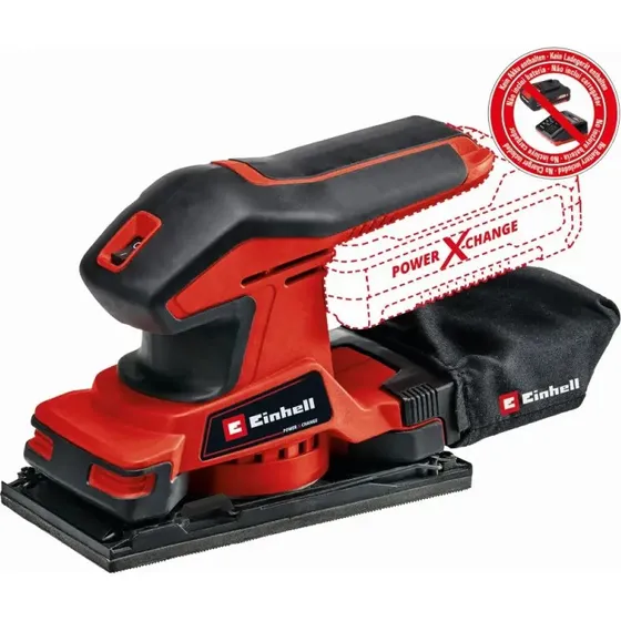 Einhell TC-OS 18/187 Li Solo Rystepudser 18V Sort/Rød