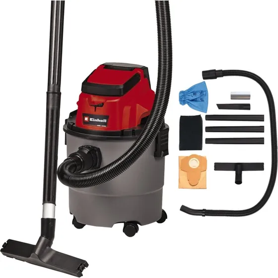 Einhell TC-VC 18/15 LI Akkustøvsuger, våd/tør, 18 V, uden batteri og lader