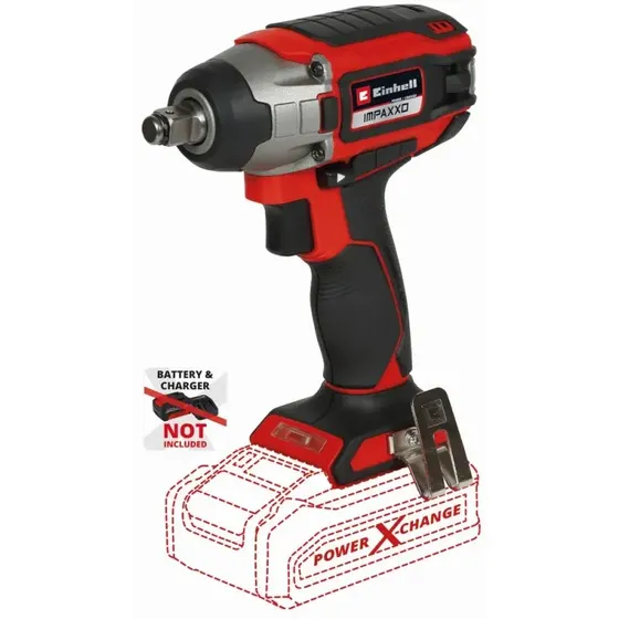 Einhell IMPAXXO 18/230 18V Akku Slagskruemaskine, 230 Nm, Sort