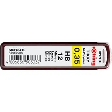 Rotring Tikky Blyantstifter 0.35 mm HB, 12 stk