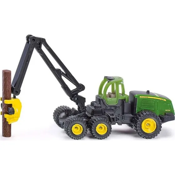 Siku John Deere Skovningsmaskine med kran og træstamme