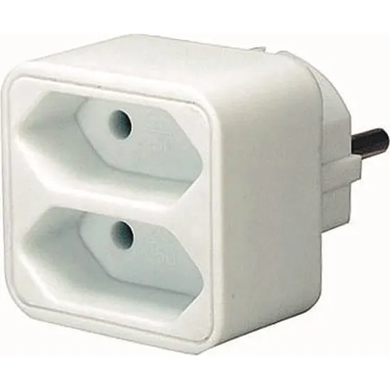 Brennenstuhl strømskinne 2x IEC 60906-1, 1x CEE 7/7, hvid