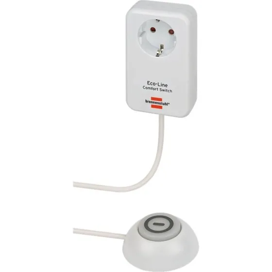 Brennenstuhl Eco-Line Comfort Switch Adapter EL CSA 1, 1,5 m, hvid