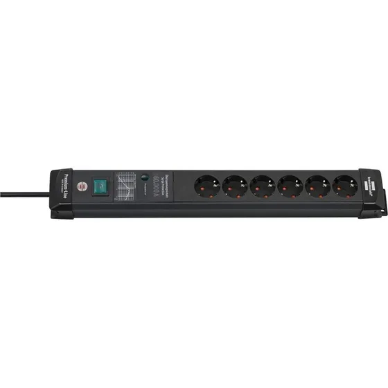 Premium-Line 60.000A 6-vejs strømskinne 3m sort