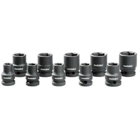 Metabo 628831000 1/2" Slagtopnøglesæt, 10 stk