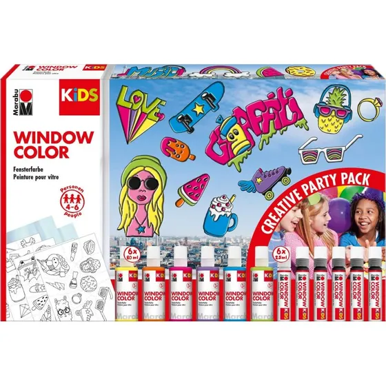 Marabu Kids Vinduesmaling 6x80ml