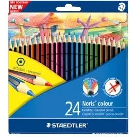 Staedtler Noris Color Farveblyant 24 stk. - Upcycled Træ
