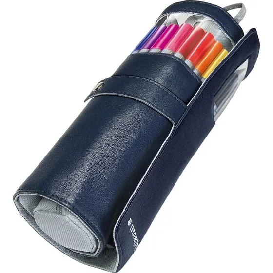 Staedtler Triplus Rullepenal Sort med 20 Ass Finelinere 0,3mm
