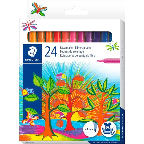 Staedtler Noris Tusser 1,0 mm, 24 farver