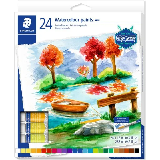 Staedtler Design Journey Akvarelmaling 24x12ml