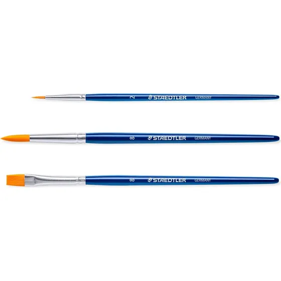 Staedtler Penselsæt 3 stk. syntetiske penselhår