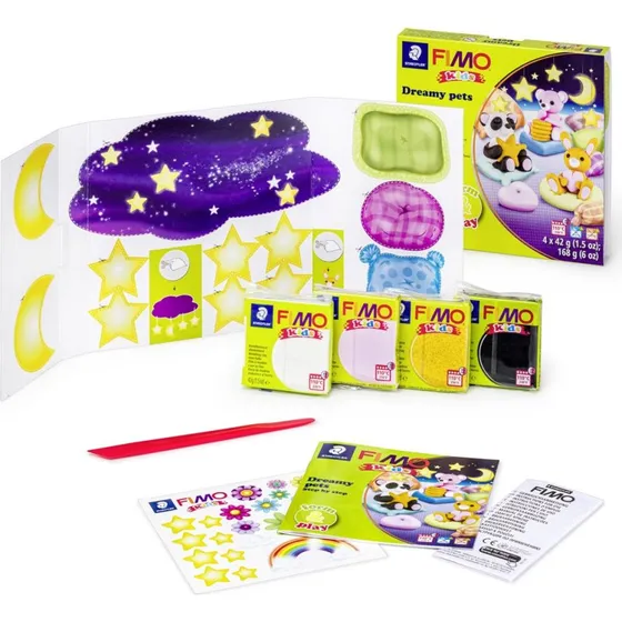 Staedtler FIMO Kids Drømme Dyr - 4 blokke á 42 g