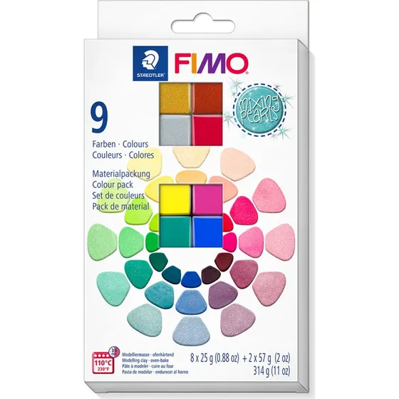 Staedtler FIMO Effect Ovn-Hærdende Modellervoks (8x25g + 2x57g) Mixing Pearls