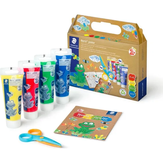 Staedtler Noris Junior Fingermalingssæt 4x75ml, 2+ år