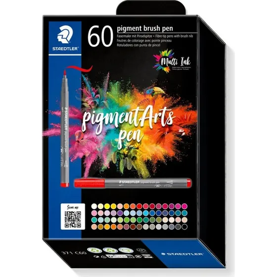 Staedtler Pigment Brush Pen 60 farver