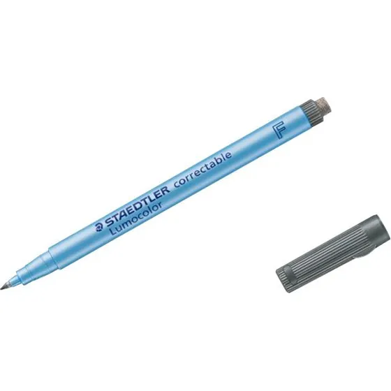 Staedtler Lumocolor Correctable F 0,6mm Sort, 10 stk