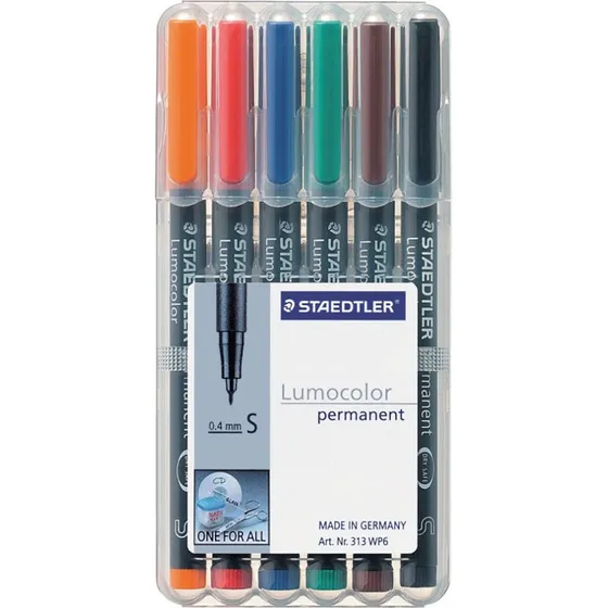 Staedtler Lumocolor Perm S 0,4 mm 6 stk