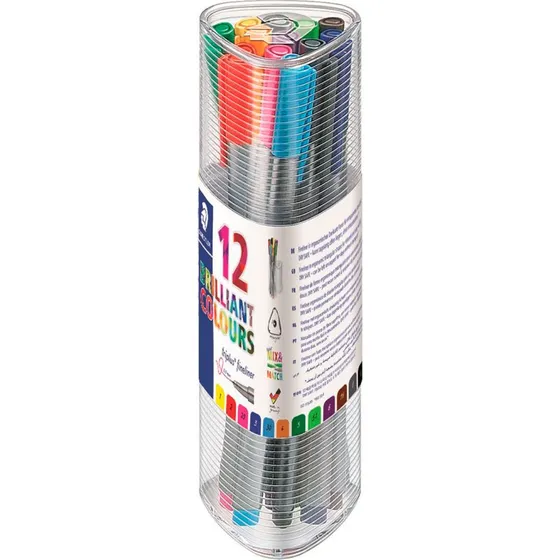 Staedtler Triplus Fineliner 0,3 mm, 12 farver