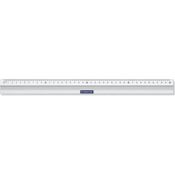 Staedtler Mars Aluminiums Lineal 40 cm med skridsikker gummi