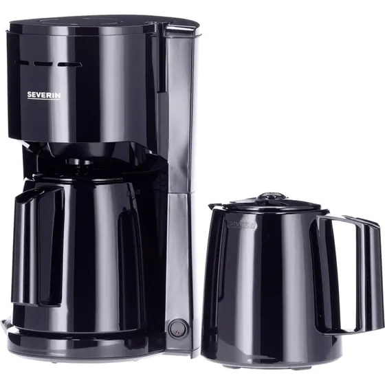 Severin KA 9307 Kaffemaskine med Termokande, Sort