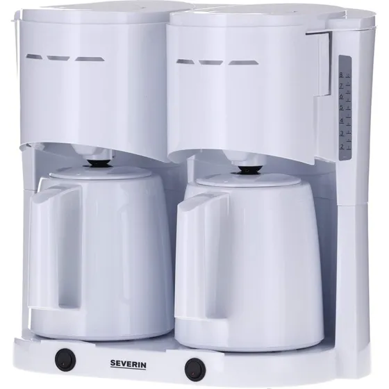 Severin Dobbelt Termobrygger KA9314 1000W Hvid