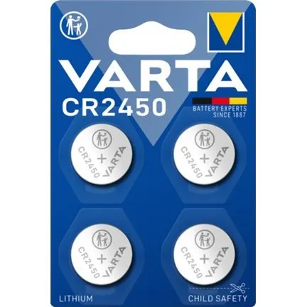 Varta Batteri 4 x CR2450 Lithium-Mangan