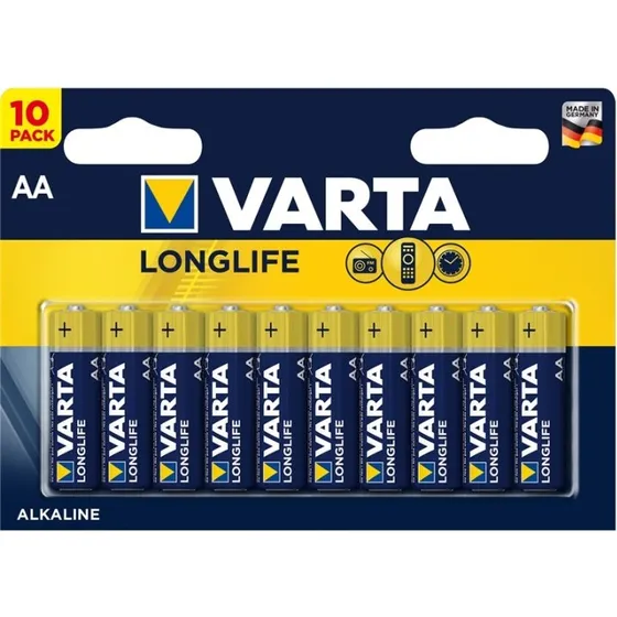 Varta Longlife AA 10-pack – Langtidssikker strøm