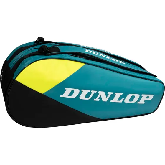 Dunlop SX Club Ketchertaske 6 - Teal/Sort/Gul