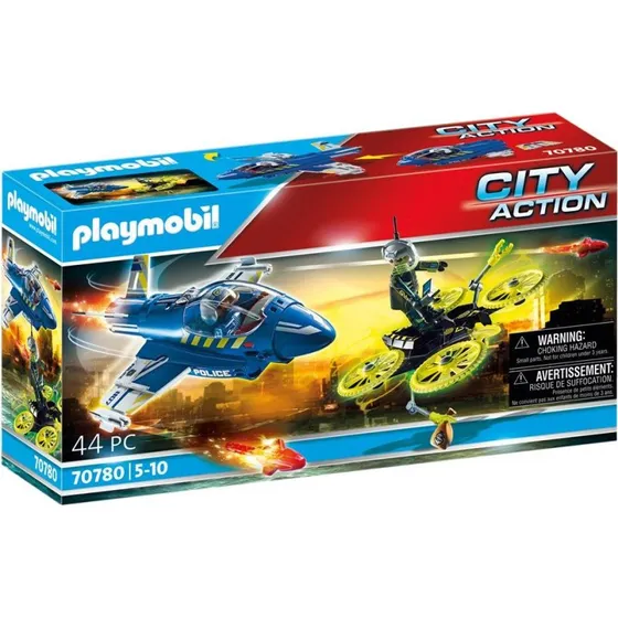 Playmobil City Action Politi-jet med drone (70780)