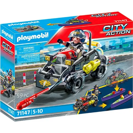 Playmobil 71147 SWAT Multi Terrain Quad – 59 dele