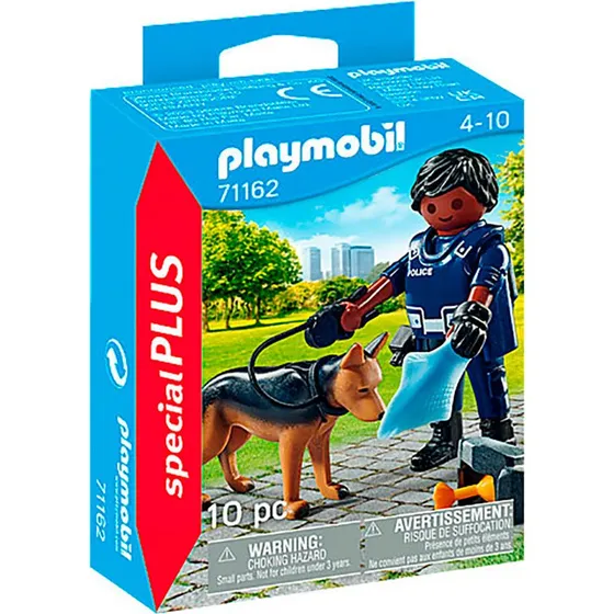 Playmobil 71162 Special Plus Politibetjent med hund (4-10 år)