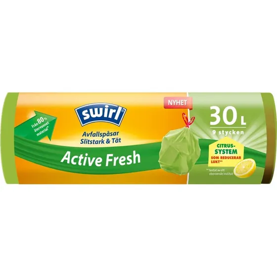 Swirl Active Fresh Affaldsposer 30L 12 stk