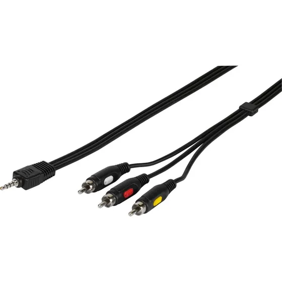 Vivanco 47/70 01 2 m Video/Audio Kabel Sort