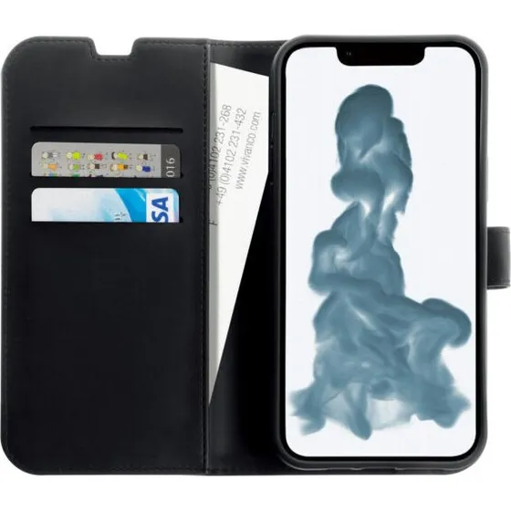 Vivanco Classic Wallet iPhone 15 Plus Sort