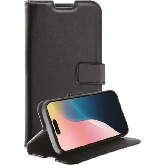Vivanco Classic Wallet for iPhone 16, Sort