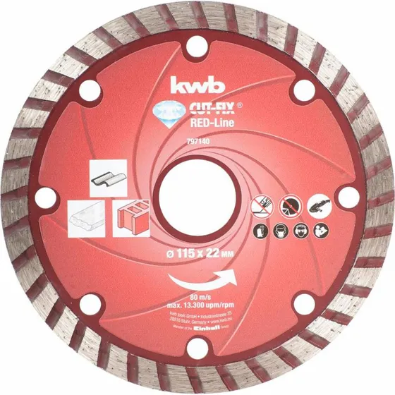 Kwb Diamantskæreskive Ø115x2,2mm
