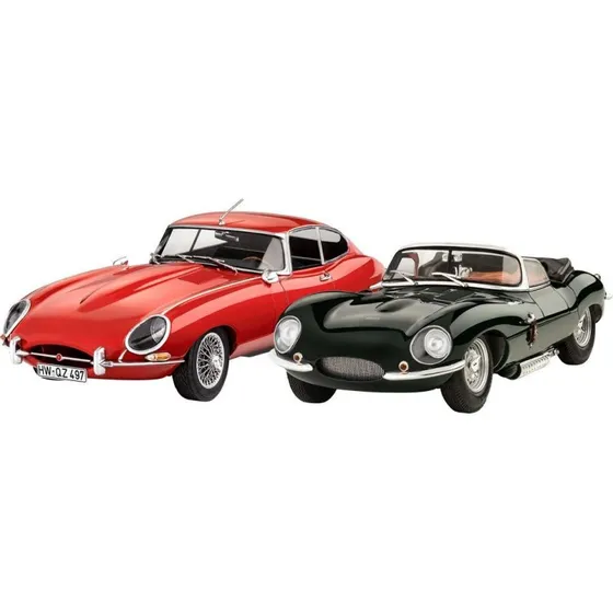 Revell Jaguar 1:24, 2 stk, Sort/Rød