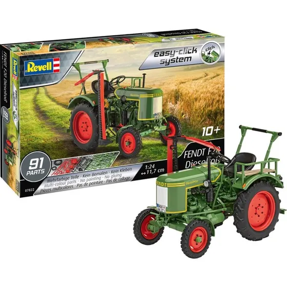 Revell Fendt F20 Diesel Traktor Easy-Click 1:24, Grøn