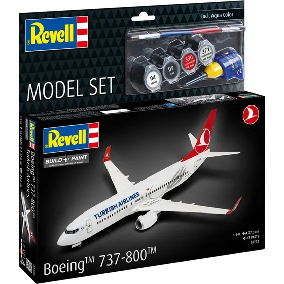 Revell 63772 Boeing 737-800 Turkish Airlines 1:144 Byggesæt
