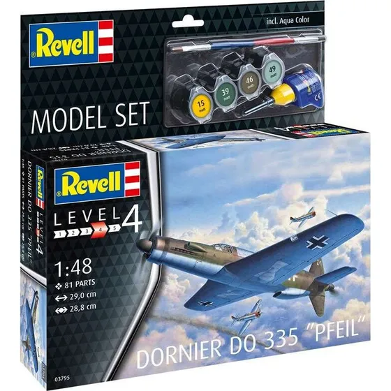 Revell Dornier Do 335 Pfeil 1:48 Byggesæt - Level 4