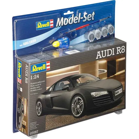 Revell Audi R8 1:24 Modelbil med maling og lim