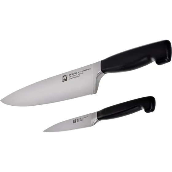 ZWILLING Four Star knivsæt 2 dele, rustfrit stål, sort