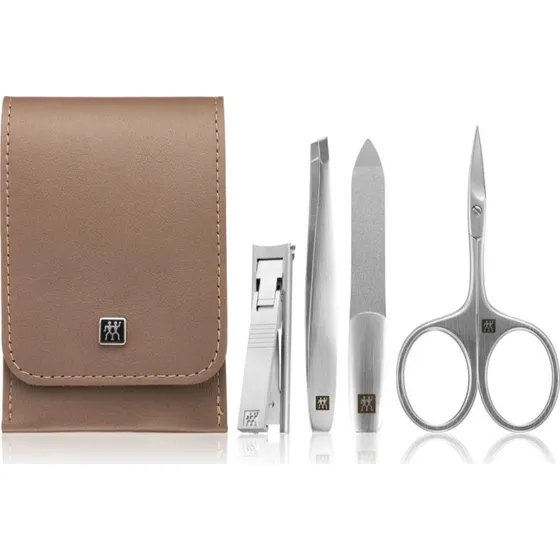 Zwilling TWINOX 4-delt Taupe Manicure Sæt med Case