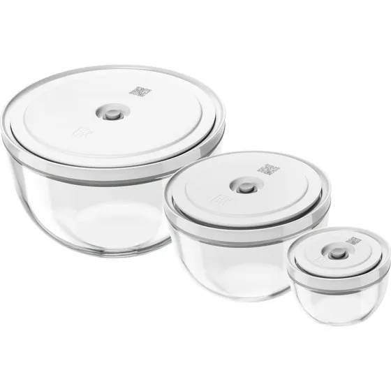 Zwilling Fresh & Save Vakuumskålssæt i Glas, 6 dele