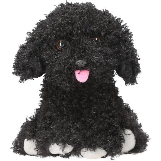 TOPModel Plys Hund Sort 16 cm – Yndig og Blød Tøjdyr for Børn